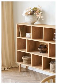 Libreria di colore naturale con effetto rovere 30x104,5x112 cm Oshawa – House Nordic