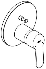 GROHE 24052002 - EUROSTYLE COSMOPOLITAN Rubinetto, cromo lucido