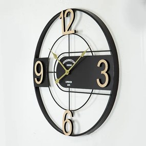 Orologio da parete 1xAA diametro 60 cm nero