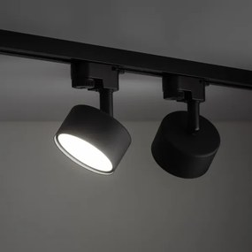 Faretto per sistema a binario AVIA 1xGX53/15W/230V nero