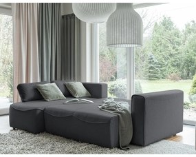 Divano letto angolare grigio scuro (variabile) Homely Tommy - Miuform