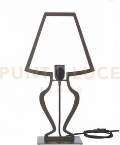 Lampada da tavolo design silhouette grande fango
