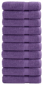Asciugamani Da Doccia Solund 10 Pz Viola 70x140cm 600 G/m² /
