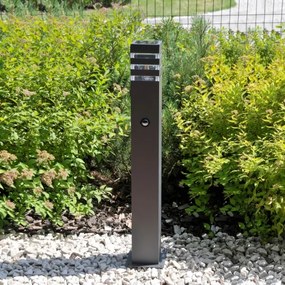 Lampada da esterno con sensore TEKSAS 1xE27/12W/230V IP44 74 cm antracite