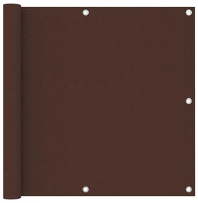 Paravento Balcone Marrone 90x400 Cm İn Tessuto Oxford /