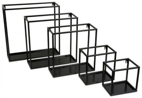 Mensola a muro 35x35 cm nera