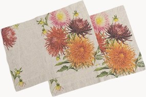 Set di 2 tovagliette americane in lino Country Flowers