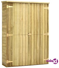 vidaXL Rimessa Attrezzi da Giardino 123x50x171cm in Pino Impregnato