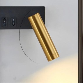 Lampada da parete APP1439-W RIGHT BLACK  GOLD