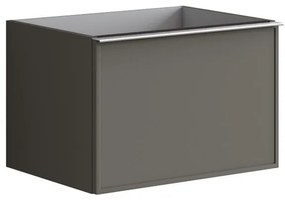 Mobile da bagno sotto lavabo Pixel frame grigio laccato opaco L 60 x H 40 x P 45.5 cm 1 cassetto, lavabo non incluso
