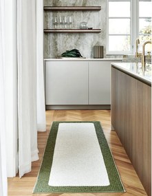 Tappeto da interno/esterno verde/color crema 70x120 cm Ilda Pine – Pappelina