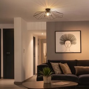 Brilagi - Lampadario a plafone LED CERIA WIRE 1xE27/40W/230V Ø 80 cm nero