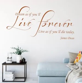 Autoadesivo murale con la frase - James Dean | Inspio