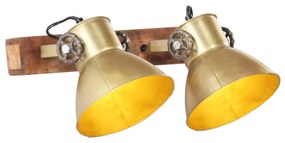 Lampada Da Parete İn Stile Industriale Ottone 45x25 Cm E27 /