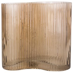 Vaso in vetro marrone Allure Wave - PT LIVING