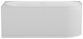 Vasca angolare scanalata 240 litri 170 x 80 x 60 cm Bianco opaco Acrilico Angolo a sinistra - BARBORI