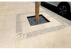 Bordo per piscina in gres porcellanato ECODADO+ Gradone Gres Int. dx-sx beige 30x60x2 L 60 x H 60 cm, Sp 20 mm