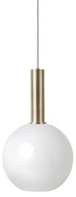 Ferm Living - Collect Lampada a Sospensione Opale Sfera Alto Ottone ferm LIVING