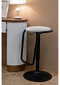 Sedia da bar bianca/nera in imbottito con altezza regolabile (altezza della seduta 61 cm) Destiny – Mauro Ferretti