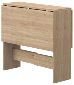 Tavolo da pranzo pieghevole in rovere 76x28 cm Papillon - TemaHome