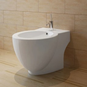 Bidè Rotondo Bianco Con Piede Di Alta Qualità İn Ceramica /
