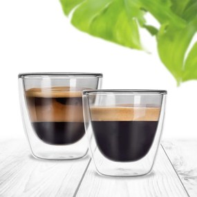 Set di 2 tazzine da espresso in vetro 110 ml - Orion