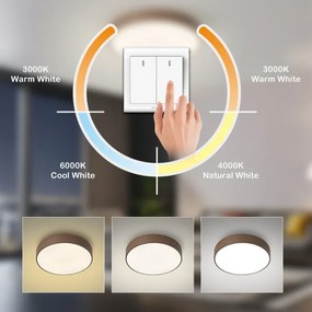 Brilagi - Plafoniera LED POOL LED/60W/230V 3000/4000/6000K 50 cm marrone