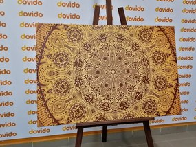 Stampa su tela – Mandala ornamentale con pizzo