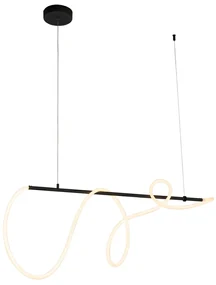 Lampada a sospensione di design nera con LED dimmerabile a 3 livelli - Danisha