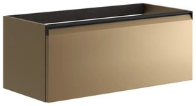 Mobile da bagno sotto lavabo Fusion giallo L 99.5 x H 40 x P 45.5 cm 1 cassetto, lavabo non incluso