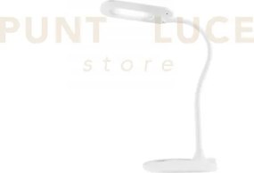 Lampada da lettura led darwin bianca con braccio orientabile 4,8w 7...