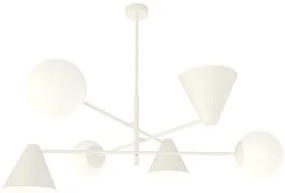 Lampadario a sospensione HERMES 6 White