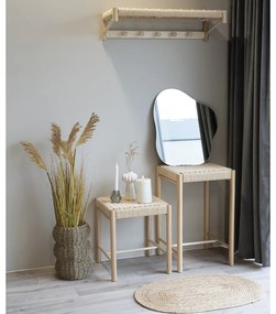 Sgabello in legno di pioppo in colore naturale Abano - House Nordic