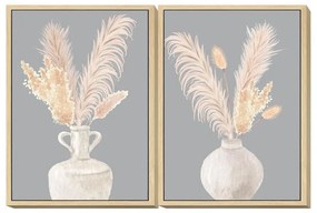 Quadro DKD Home Decor Vaso (50 x 4 x 70 cm) (2 pezzi)