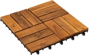 9 piastrelle di acacia 30x30cm - Intex
