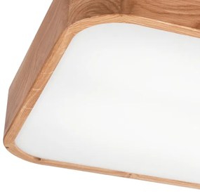 Plafoniera OAK SQUARE 4xE27/15W/230V 45x45 cm quercia