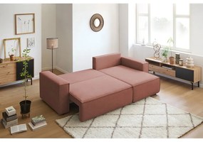 Divano letto angolare rosa (variabile) Nihad structural - Bobochic Paris