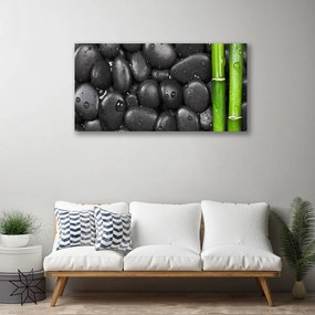 Quadro su tela Spa con stelo di bambù 100x50 cm