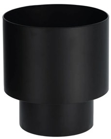 Kave Home - Vaso Mash rotondo in metallo nero Ã˜ 28 cm