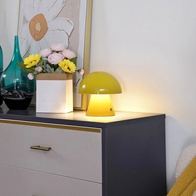 Lampada da tavolo a LED Nevijo Lindby, dimmerabile, Giallo / Arancione, Soggiorno / Sala da pranzo, Metallo, Giovanile, Lampada da tavolo LED