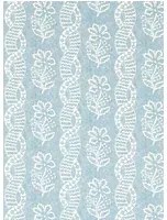 Zoffany Carta da parati Dabu Stripe - Wedgwood Blue