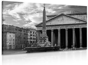 Quadro su tela – Basilica romana in bianco e nero