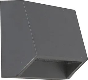 Lampada da parete per esterni moderna grigio scuro con LED IP54 - Sandstone 1