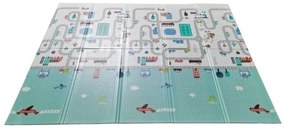 PETITE&MARS - Tappetino da gioco pieghevole CAMPY ELEPHANT&CITY