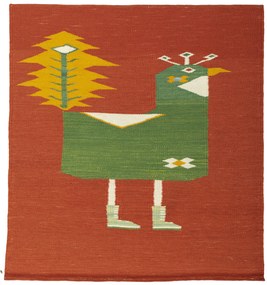 Kilim Tappeto orientale 100 x 100 (Tacchino) Tessuto A Mano