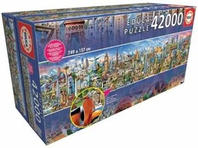 Puzzle Educa 17570 Around the World 42000 Pezzi 749 x 157 cm