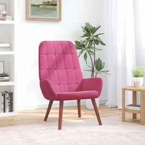 Sedia Relax Rosso Vino İn Velluto /