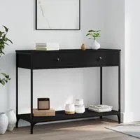 Tavolino Consolle Nero 100x34,5x75 cm in Legno Multistrato 834170