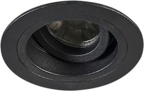 Faretto da incasso smart nero rotondo con WiFi GU10 - Chuck