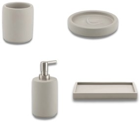 Set 4 Accessori D'Appoggio Gedy "Giunone" Grigio
